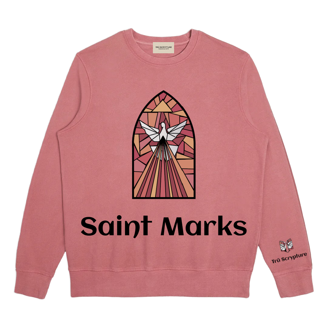 Saint Marks Crewneck - Rosewood