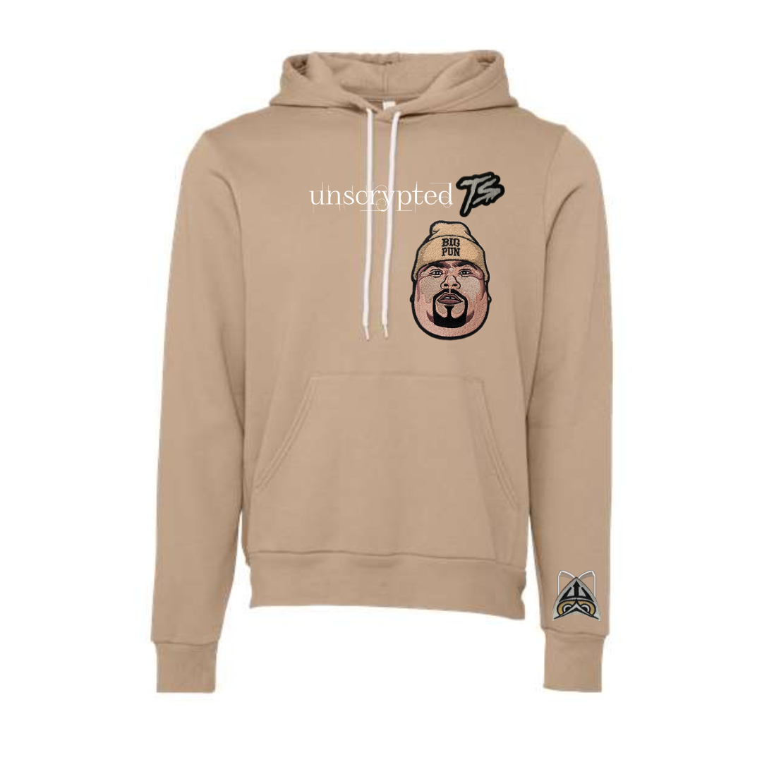Unscrypted Pun Hoodie Tru Pun Snap Sand Tru Scrypture