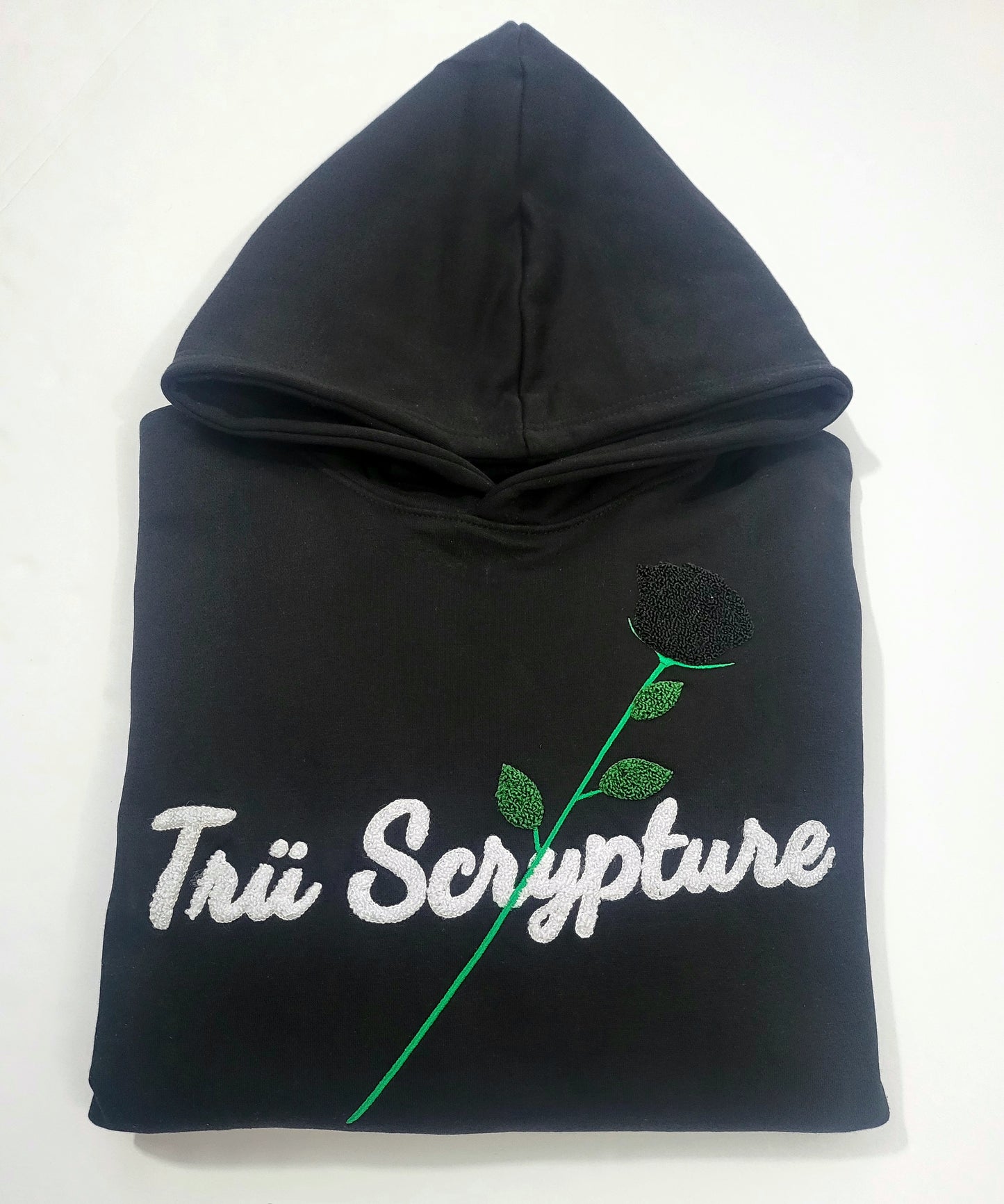 Trü Scrypted Black Rose Hoodie - Onyx