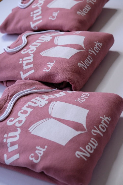 Picture of the Trü University Hoodie in Mauve.