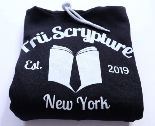 Picture of the Trü University Hoodie in Black.