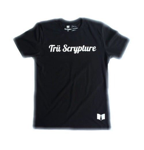 This premium T-Shirt features the Trü Scrypture name which lays across the chest. This design also features the Trü Scrypture Fashion Book logo. The design can stand alone as a solo fit but is also ideal for layering.